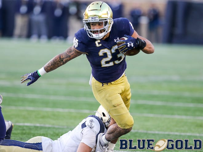 Notre Dame Fighting Irish football junior running back Kyren Williams 