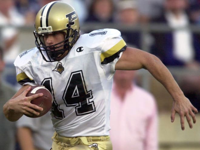 Vinny Sutherland holds the record for the longest play from scrimmage in Purdue history. 