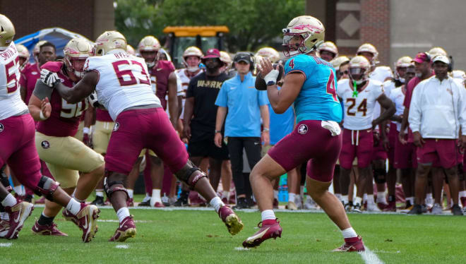 DJ Uiagalelei threw for 177 yards, building a few drives and rhythm with the Seminoles.