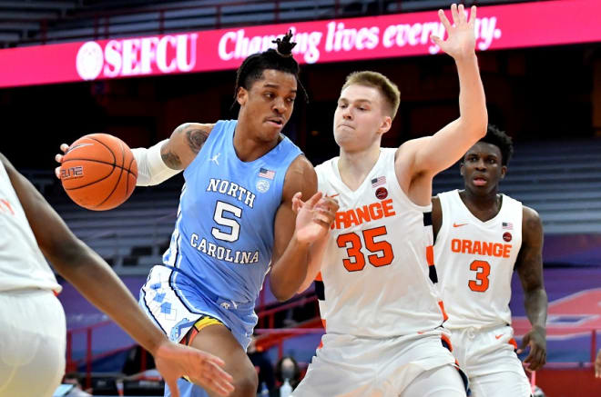 Armando Bacot scored 18 points and grabbed 15 rebounds Monday, but he also had three turnovers.