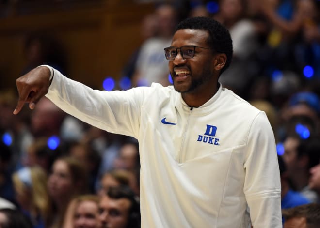 Duke assistant coach Jai Lucas has been tasked with directing the Blue Devils' defense this season. 