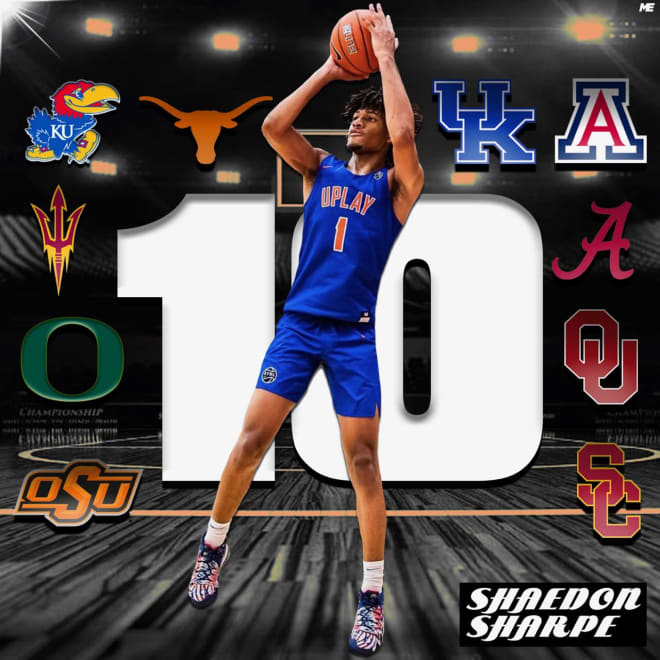 Shaedon Sharpe has cut his list to ten (Courtesy of Moore Edits) 