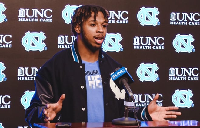 Four UNC seniors met with the media Tuesday evening to discuss their careers and others things.