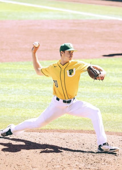 San Francisco right-handed pitcher transfer Owen Stevenson