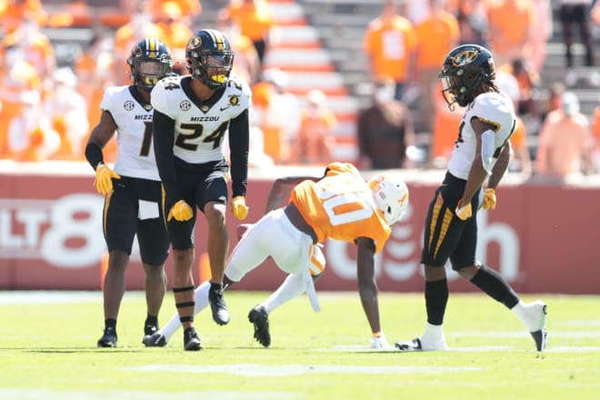 Ishmael Burdine (24) will be among the Missouri cornerbacks likely to split snaps at the position.