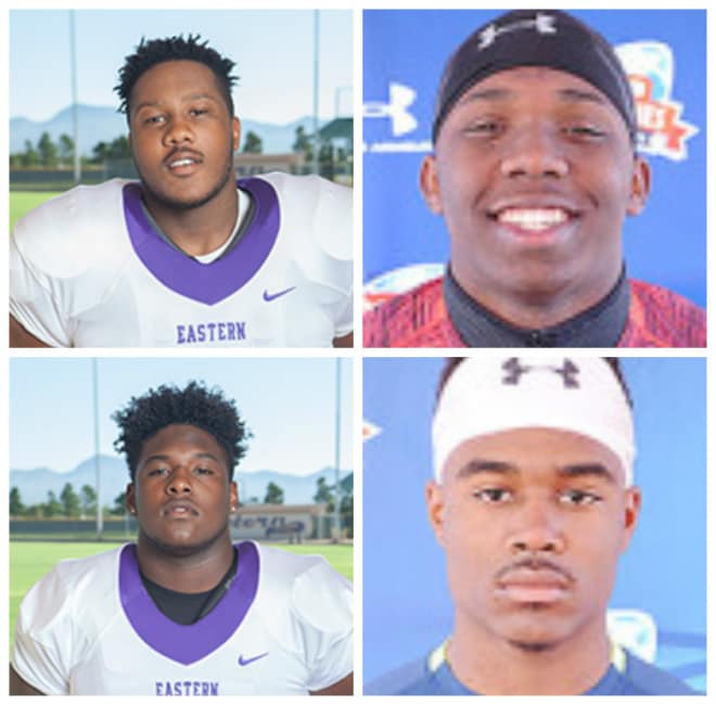 Top L: Walter Palmore, Top R: Shannon Forman, Bottom L: Malik Young, Bottom R: Jaylond Adams