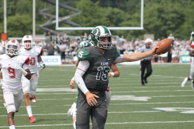 Notre Dame quarterback commit Phil Jurkovec accounted for 539 yards of total offense in Gibsonia (Pa.) Pine-Richland’s 49-25 win over Wexford (Pa.) North Allegheny in a WPIAL playoff matchup.