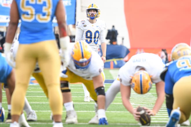 Ben Sauls made 5-of-5 in Pitt's win over UCLA in the Sun Bowl. 