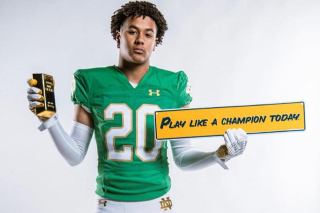 Cree Thomas is Notre Dame's only cornerback commit in the 2025 recruiting class, and he is the third-highest ranked defensive commit behind Christopher Burgess Jr. and Ivan Taylor.