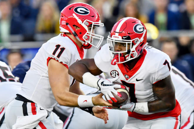 Jake Fromm and D'Andre Swift will once again play key roles against Notre Dame.