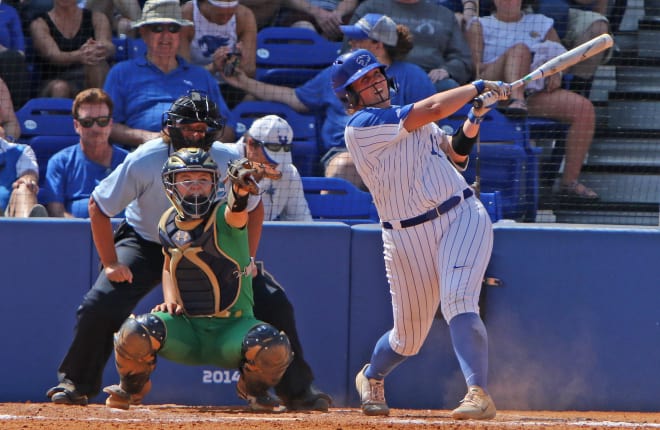 Abbey Cheek hit one of UK's two home runs in Sunday's championship game.