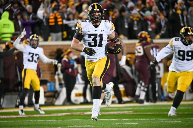 Iowa senior linebacker Jack Campbell has been named to the Walter Camp All-American team.
