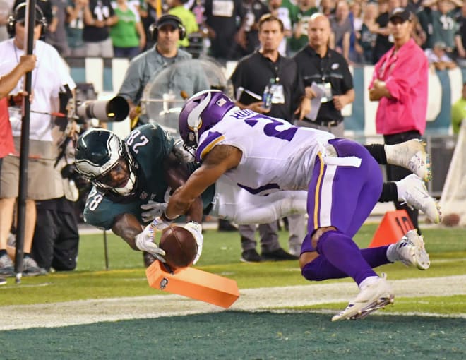 Smallwood rushed for 27 yards against the Vikings.