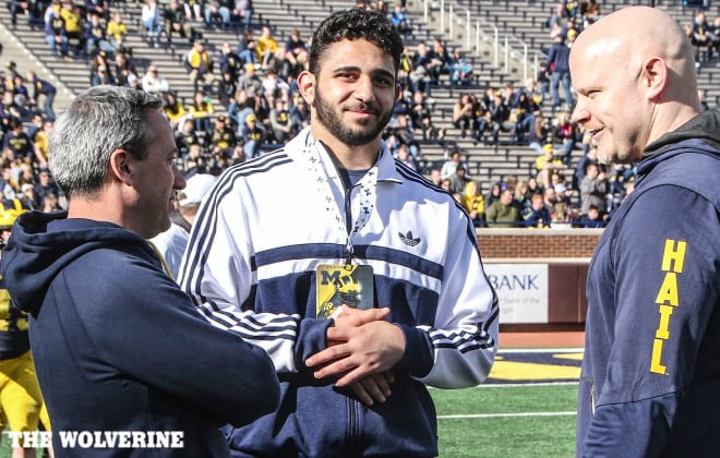 Michigan commit Giovanni El-Hadi couldn't believe the reception he received inside Michigan Stadium.
