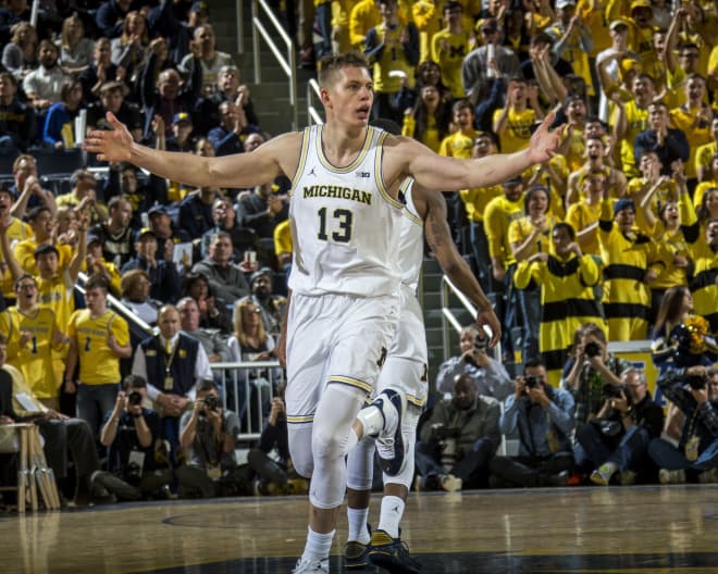Michigan junior forward Moritz Wagner is still dealing with a foot/ankle injury that isn’t 100 percent.