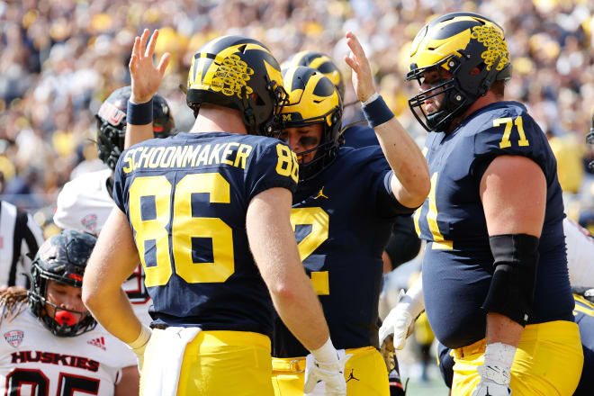 Michigan Wolverines football Luke Schoonmaker, Andrew Stueber