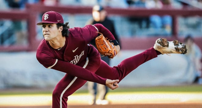 Cam Leiter had 12 strikeouts in his game 1 win over Louisville on Thursday.