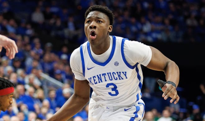 Kentucky transfer Adou Thiero during a win over Arkansas on March 2.