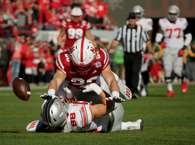 Nebraska's defense held Ohio State to its season-low point total and 21 points under its season scoring average.