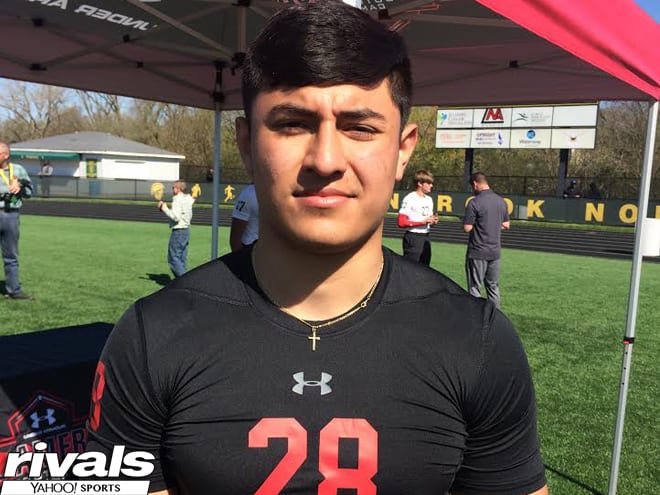 Class of 2019 safety Sebastian Castro made his third visit to Iowa today.