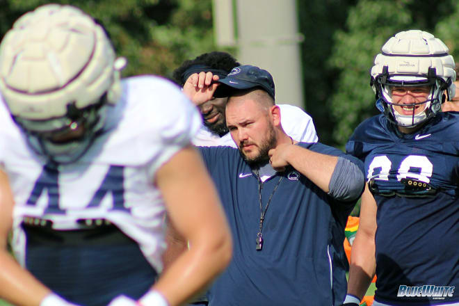 Penn State NIttany Lions football tight ends coach Ty Howle sees potential for his group this season.