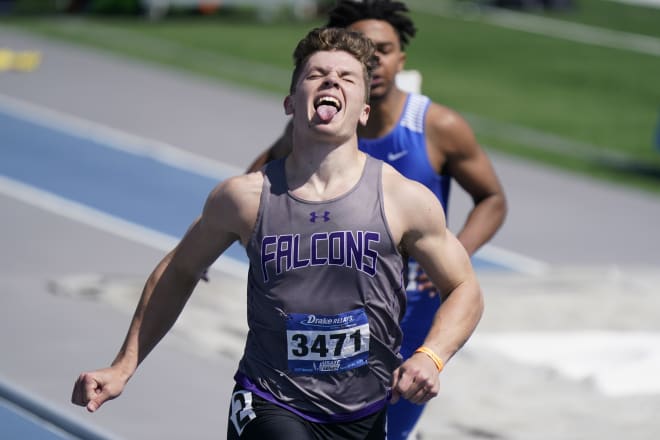 Future Hawkeye Cooper DeJean will be competing in four events at state track this week.