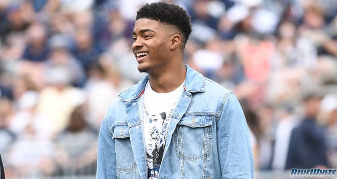 Brisker and the entire 2019 class was introduced to fans before the Blue-White Game April 13.