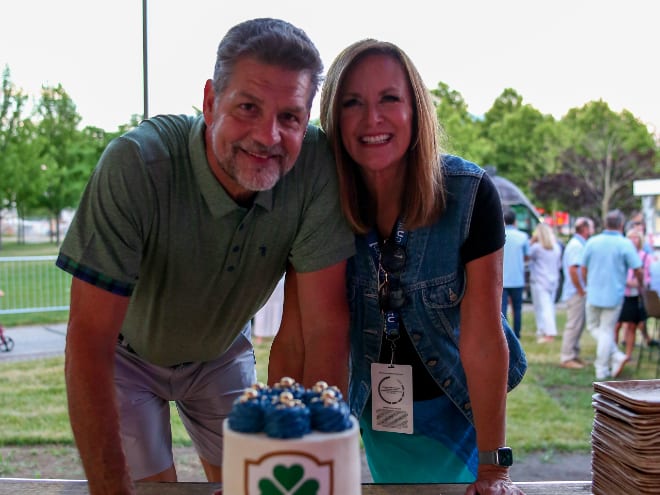 Mike Golic Sr. and Christine Golic became grandparents while hosting the Golic Sub-Par Classic.