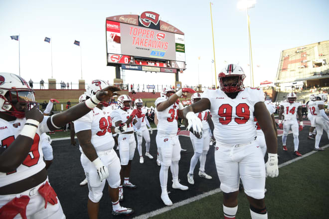 Broderick Martin (99) getting his teammates locked in before game time.