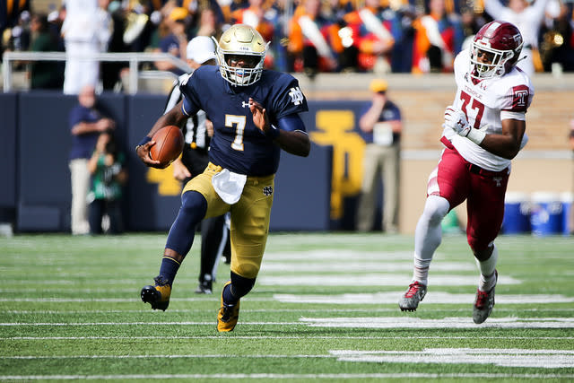 Brandon Wimbush is back at full strength this week and will start versus USC.