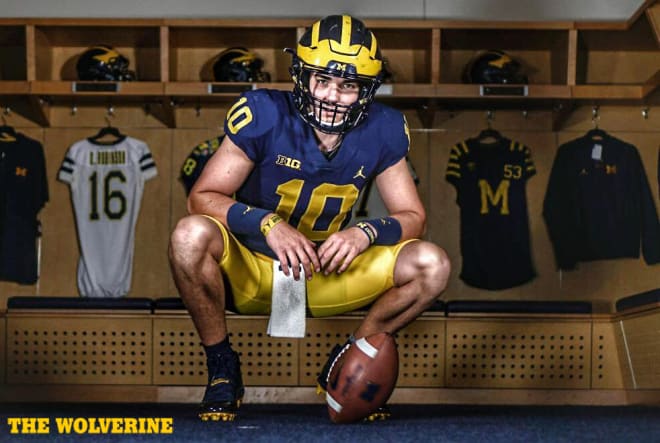 Four-star quarterback JD Johnson is Michigan's highest-rated commit at No. 156 overall nationally.