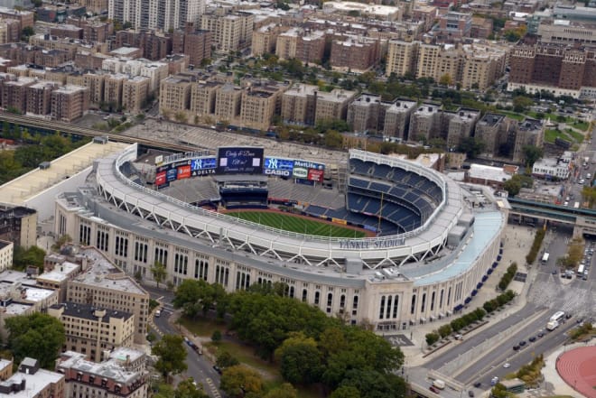 Notre Dame will play Syracuse in Yankee Stadium next Nov. 17.