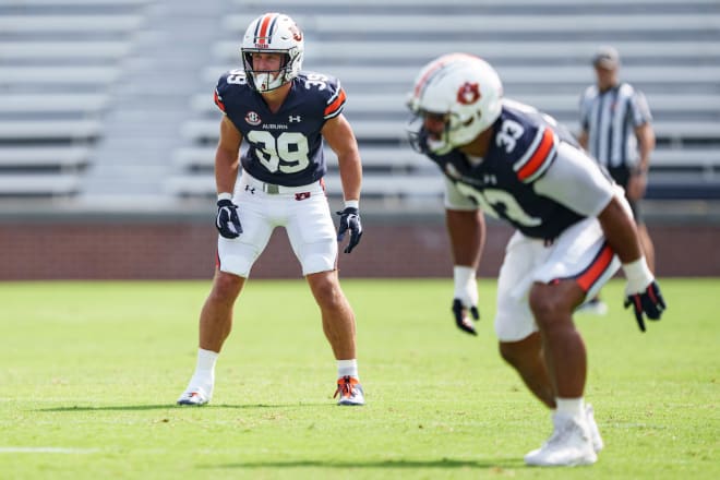 Speaks (39) has been an important addition to Auburn's defense.