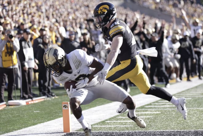 David Bell was key in Purdue's historic win over Iowa. His 240 receiving yards was a Kinnick Stadium record and the most by a Purdue receiver in 22 years. 