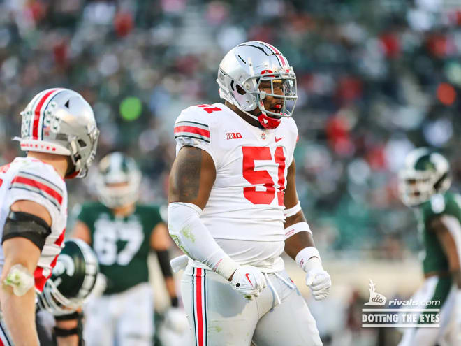 Can a healthy Michael Hall help lead a resurgent defensive line performance for Ohio State against Georgia? (Bir,m/DTE)