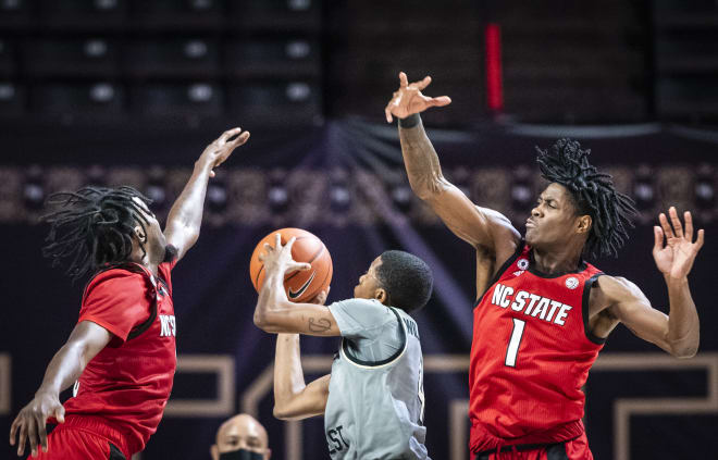 NC State Wolfpack basketball Dereon Seabron and DJ Funderburk