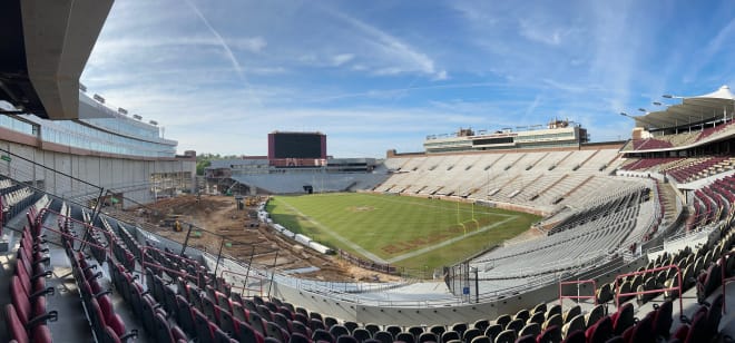 A panorama view from the Champions Club of Doak.