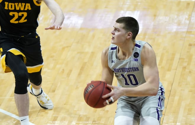 Indiana is one of three finalists for Northwestern transfer Miller Kopp. 