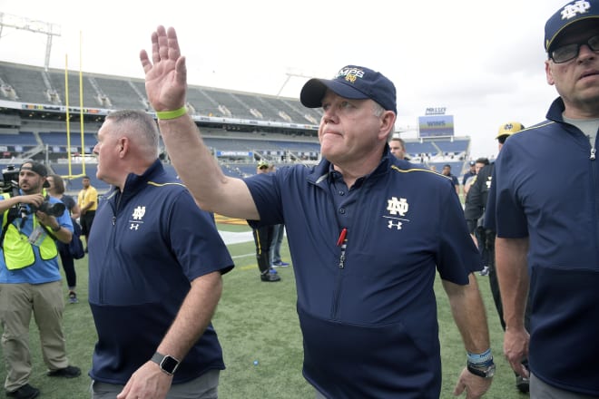 Notre Dame Fighting Irish football head coach Brian Kelly