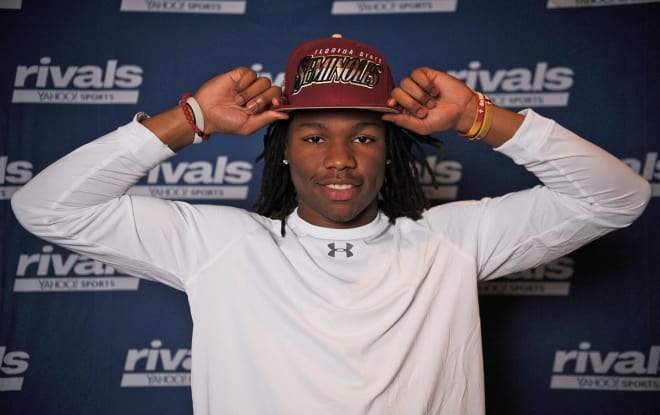 Safety Cyrus Fagan committed to FSU last March and already is on campus as an early enrollee.