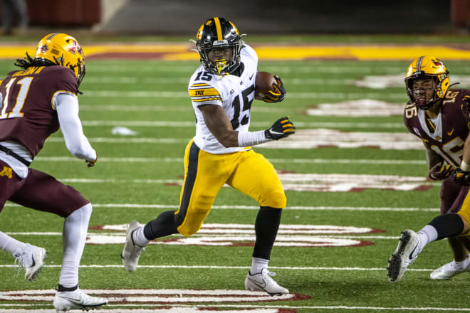 Tyler Goodson credits his offensive line for opening the holes against the Gophers. (Photo: USA Today)