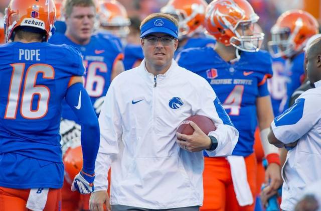 Drinkwitz got his first college offensive coordinator job at Boise State at the age of 31.