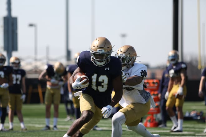 Notre Dame Fighting Irish football senior wide receiver Lawrence Keys III