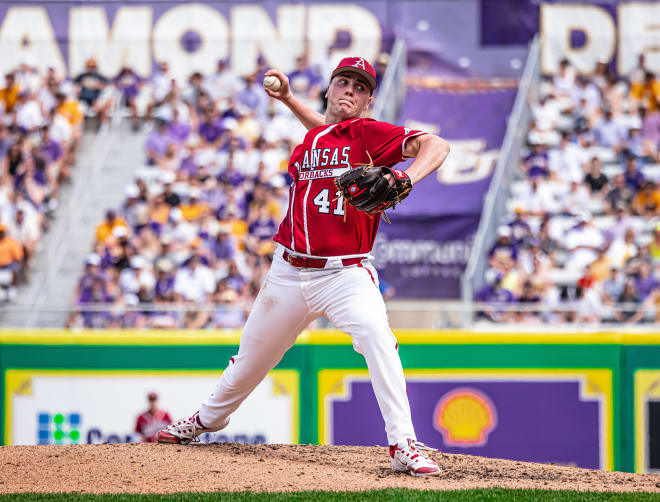 Will McEntire throws during the first of Saturday's two losses at LSU.