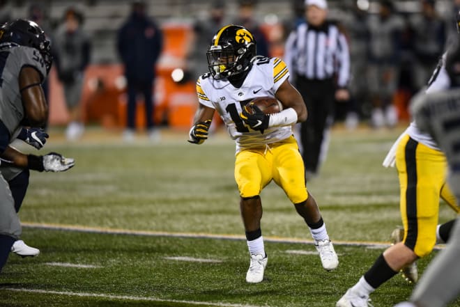 All-Big Ten running back Tyler Goodson is aiming for another big year as the Hawkeyes' top offensive weapon.