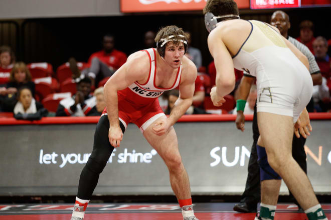 NC State Wolfpack wrestling's 197-pounder Nick Reenan