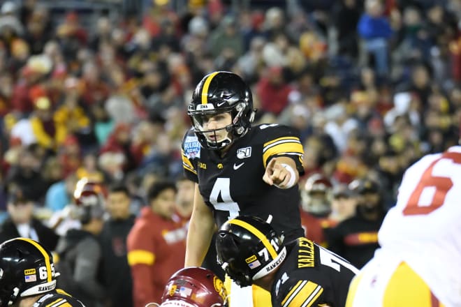 Iowa quarterback Nate Stanley was selected by the Minnesota Vikings in the 7th round of the NFL Draft.
