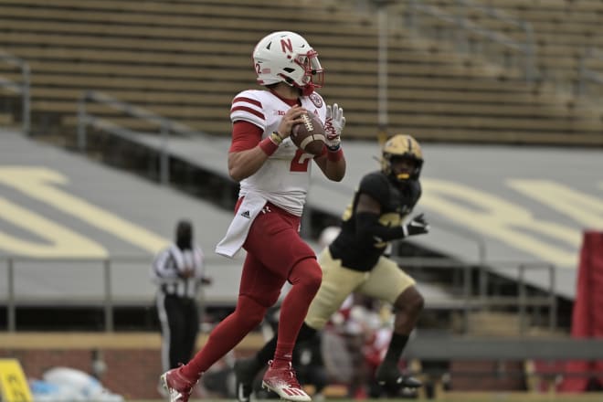 Quarterback Adrian Martinez.