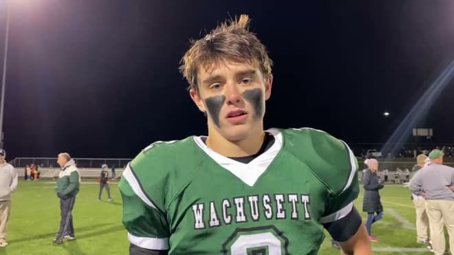 Wachusett High School quarterback Tucker Mcdonald.