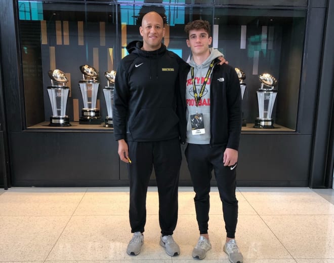 Jake Fisher committed to Iowa assistant coach LeVar Woods as a preferred walk-on this weekend.